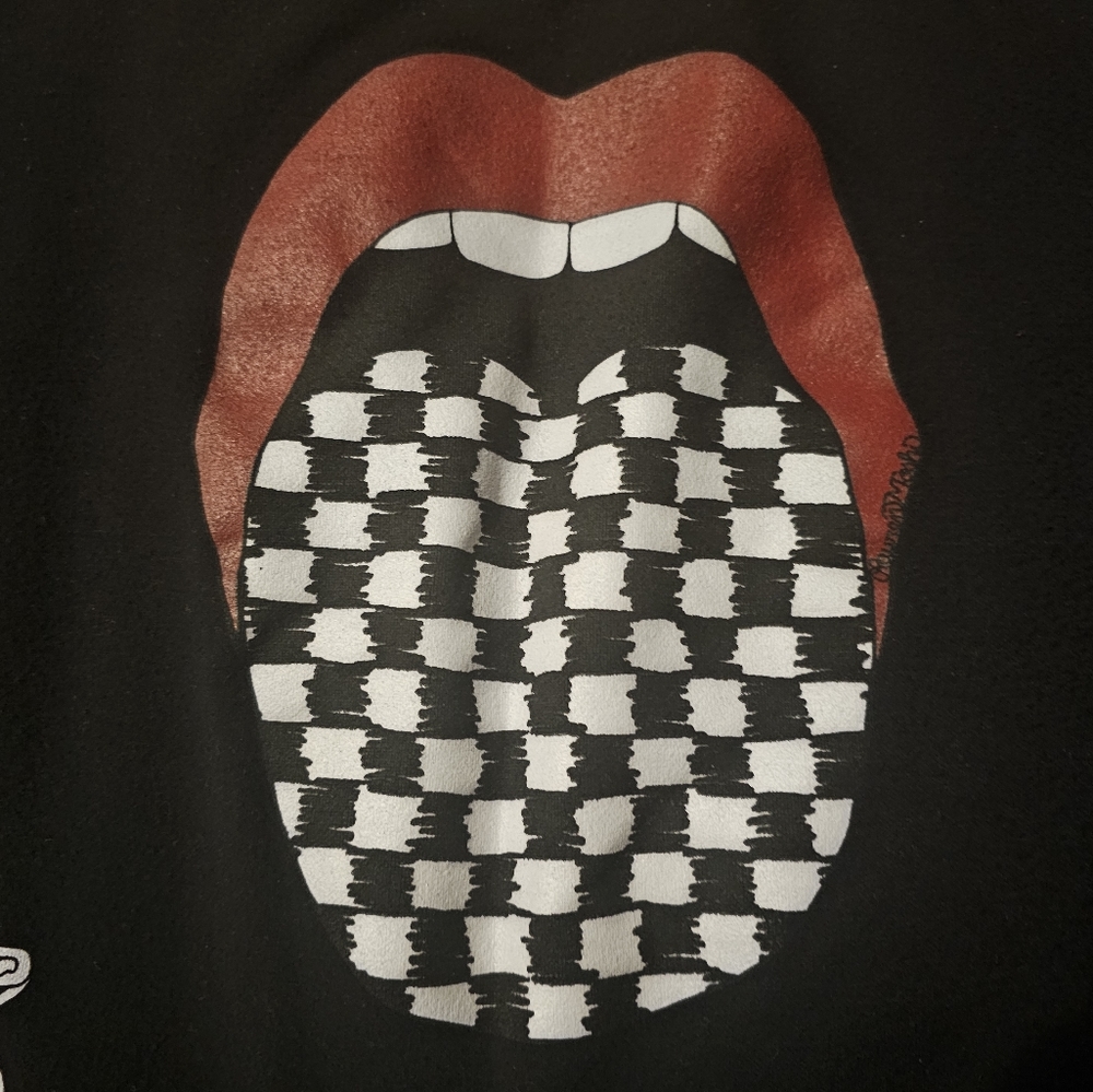 Lauren Moshi Sierra Checker Tongue Sweatshirt, Size M - Picture 4 of 8